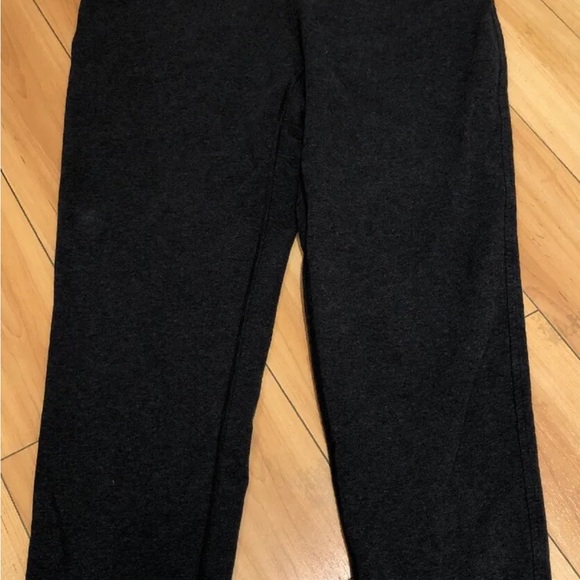 LULULEMON ATHLETICA Heathered Black French Cotton ALL TIME SWEATPANTS 10 LARGE - Picture 5 of 8